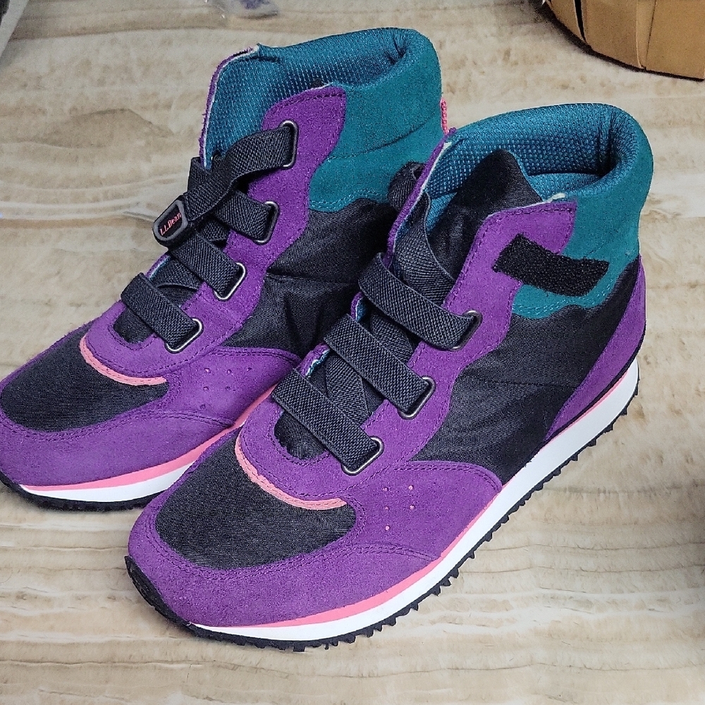 L.L. Bean Kids Purple and Teal Rain & Snow Boots